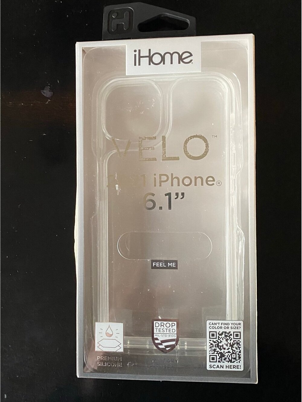 IHome Velo Silicone Impact Case for 2021 iPhone 6.1 inch Clear